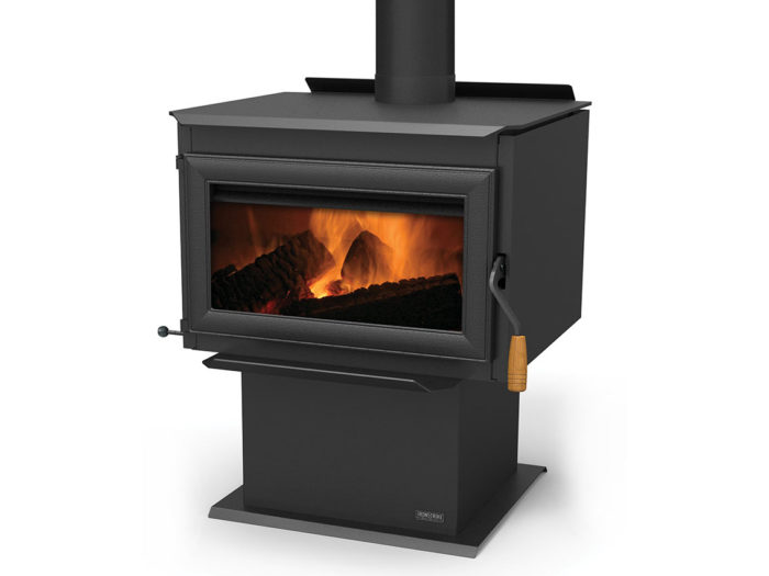 Iron Strike Tahoma 2100 Cast Iron Door Wood Stove T2100GL