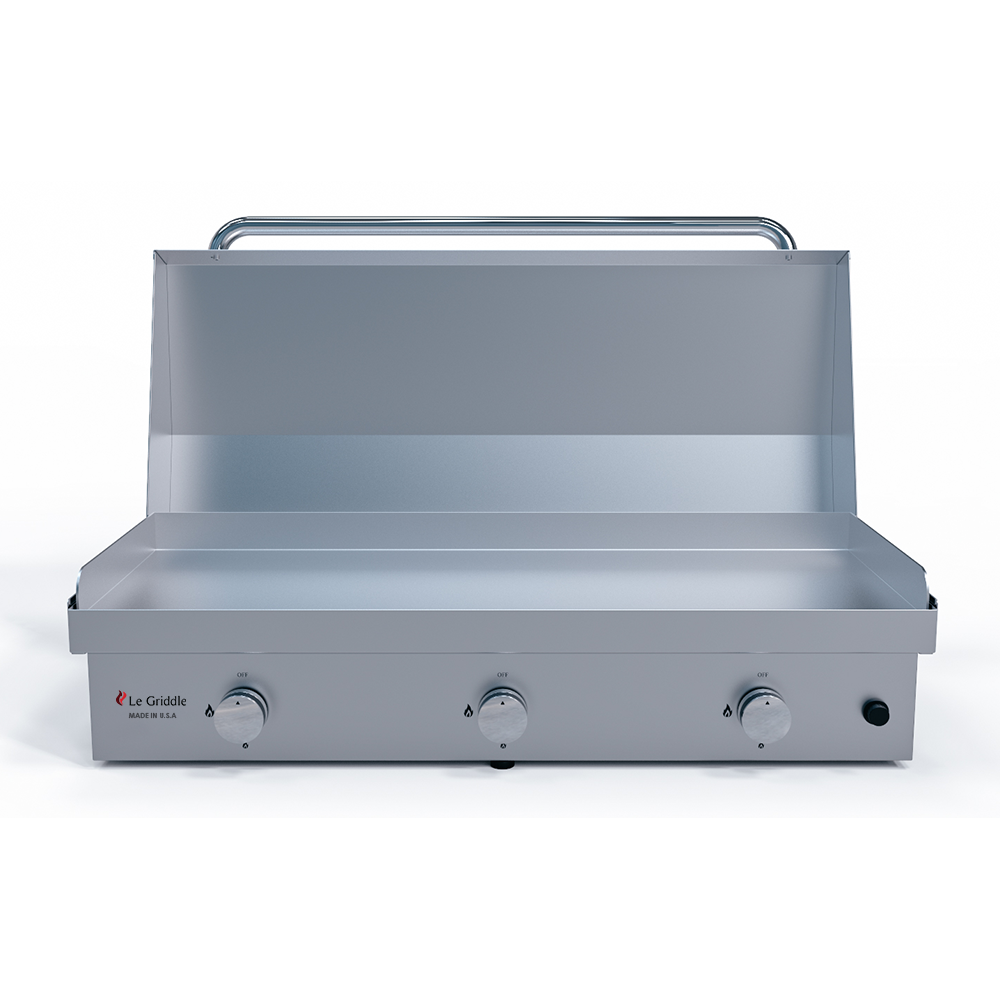 Le Griddle The Big Texan 41” Natural Gas Griddle with Lid and Even Heat Distribution System