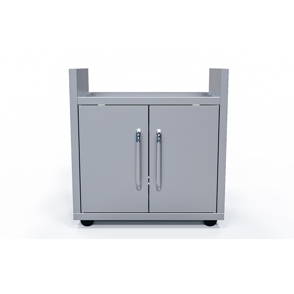 Le Griddle The Ranch Hand 29” Electric Griddle with Cart, Fold-Down Shelves, and Stainless Steel Body