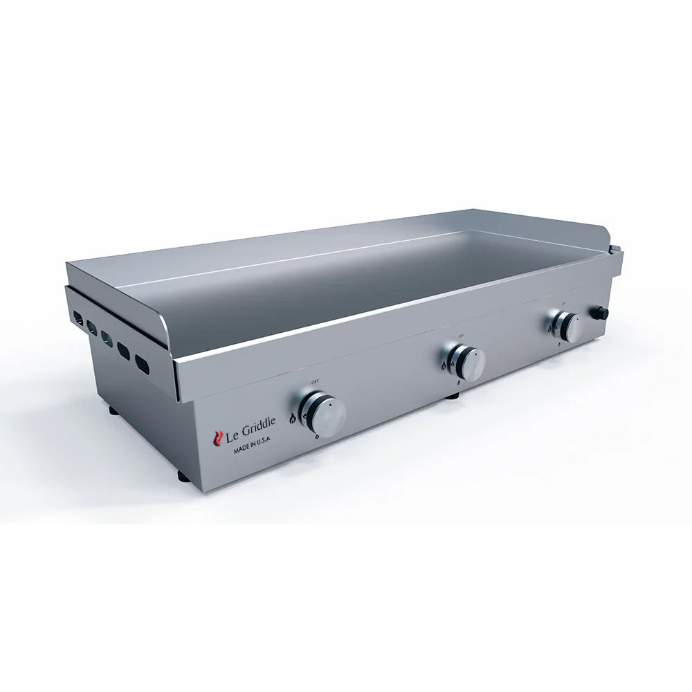 Le Griddle 41” Ultimate 3-Burner Gas Griddle –  Stainless Steel with Dual Plate System