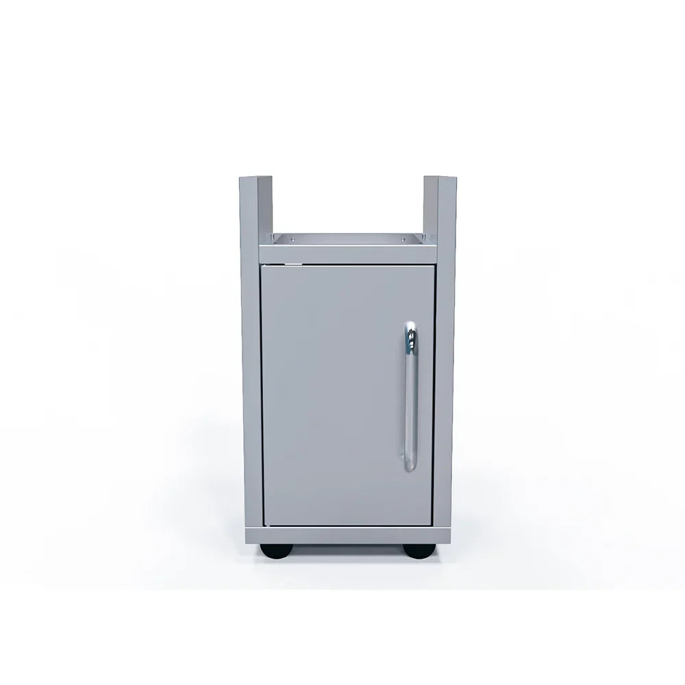 Le Griddle Wee 16” Electric Stainless Steel Griddle with Mobile Cart and Fold-Down Shelves