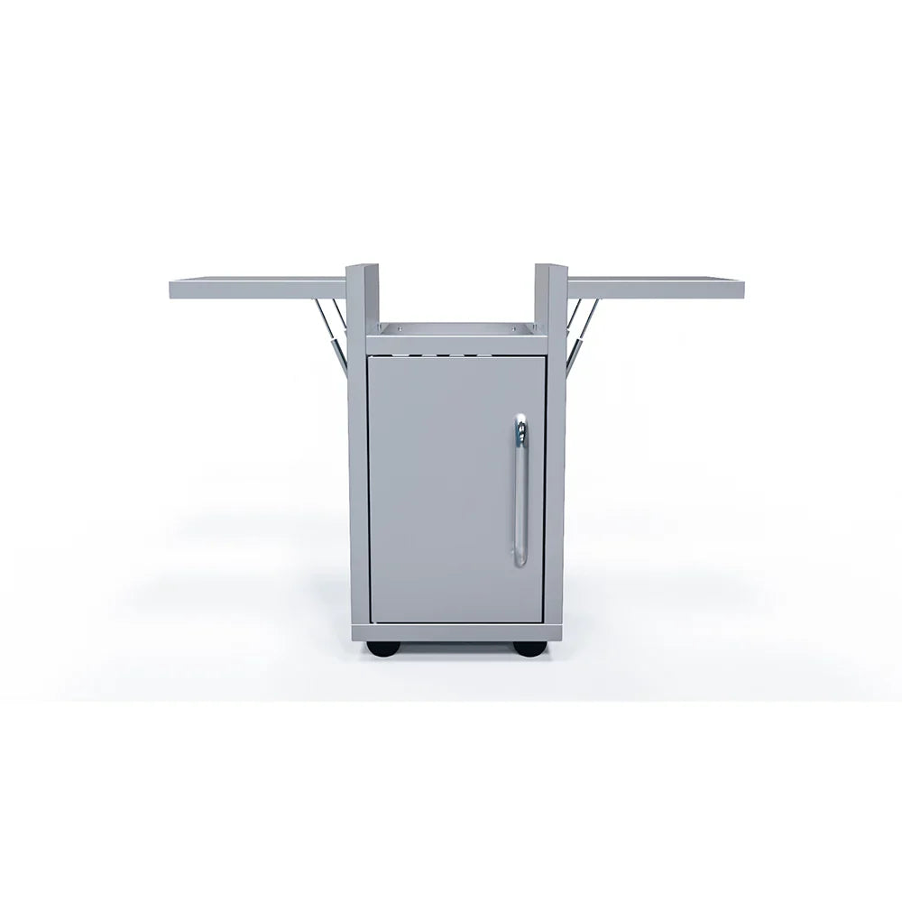 Le Griddle Wee 16” Electric Stainless Steel Griddle with Mobile Cart and Fold-Down Shelves