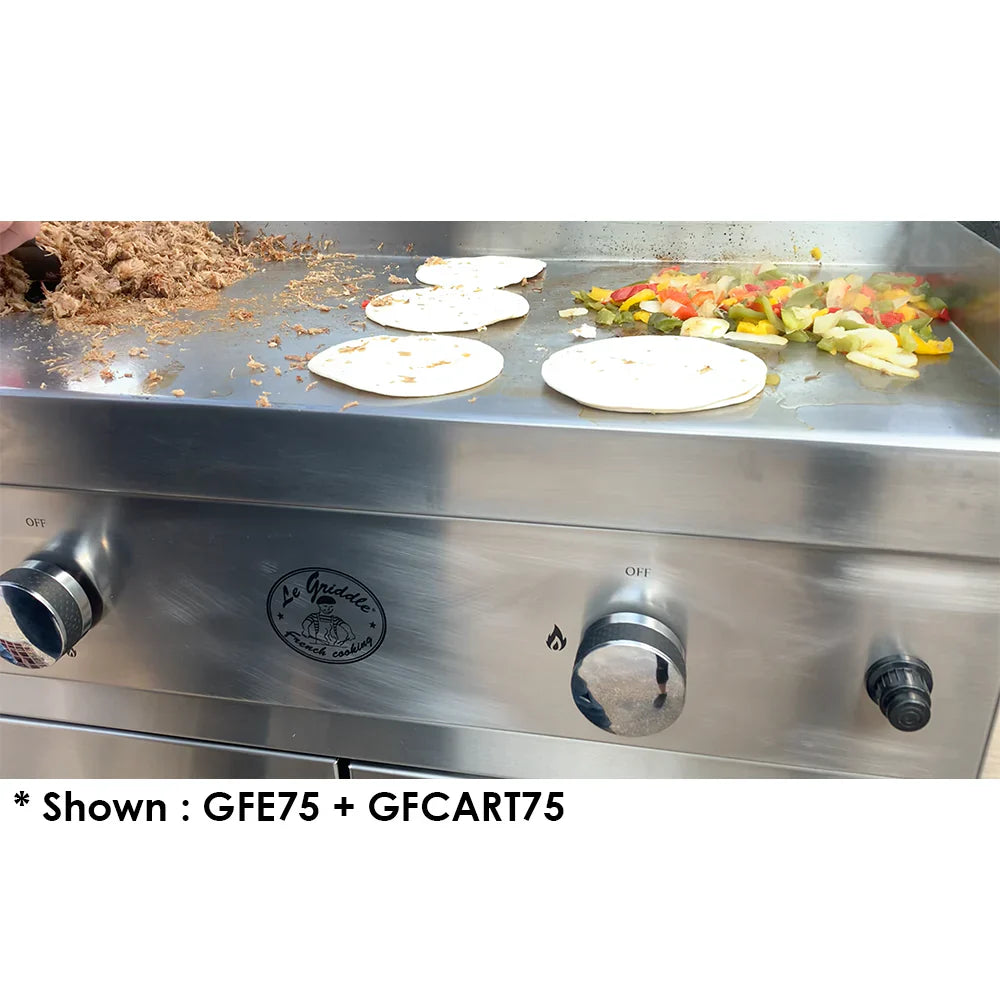 Le Griddle 30” Original 2-Burner Gas Griddle – Dual Plate Cooking & Stainless Steel