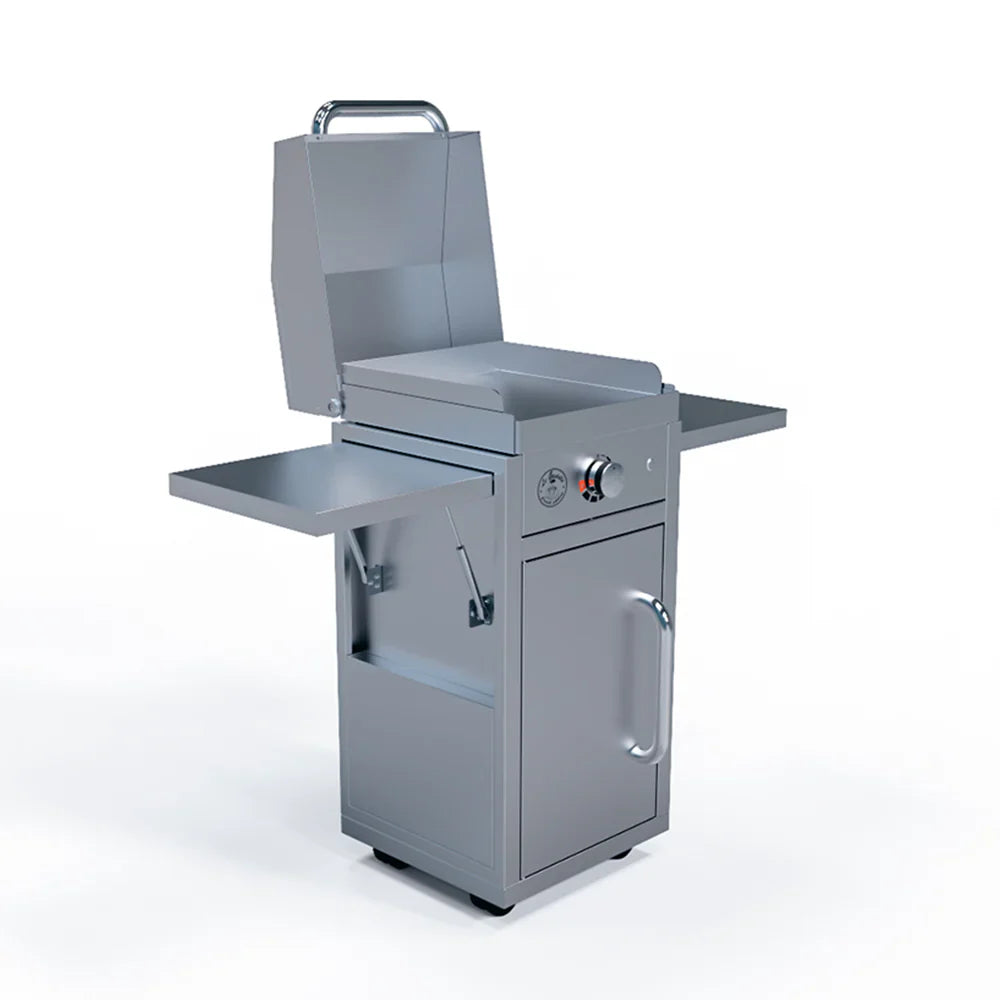 Le Griddle Portable Cart for Wee Griddles – Heavy-Duty 304 Stainless Steel Freestanding Base