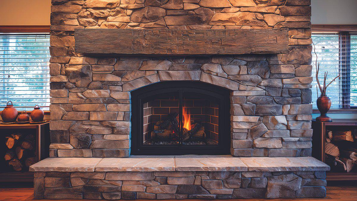 Lexington Hearth Farmhouse 72" Hand-Painted Non-Combustible Maduro Mantel Shelf Kit