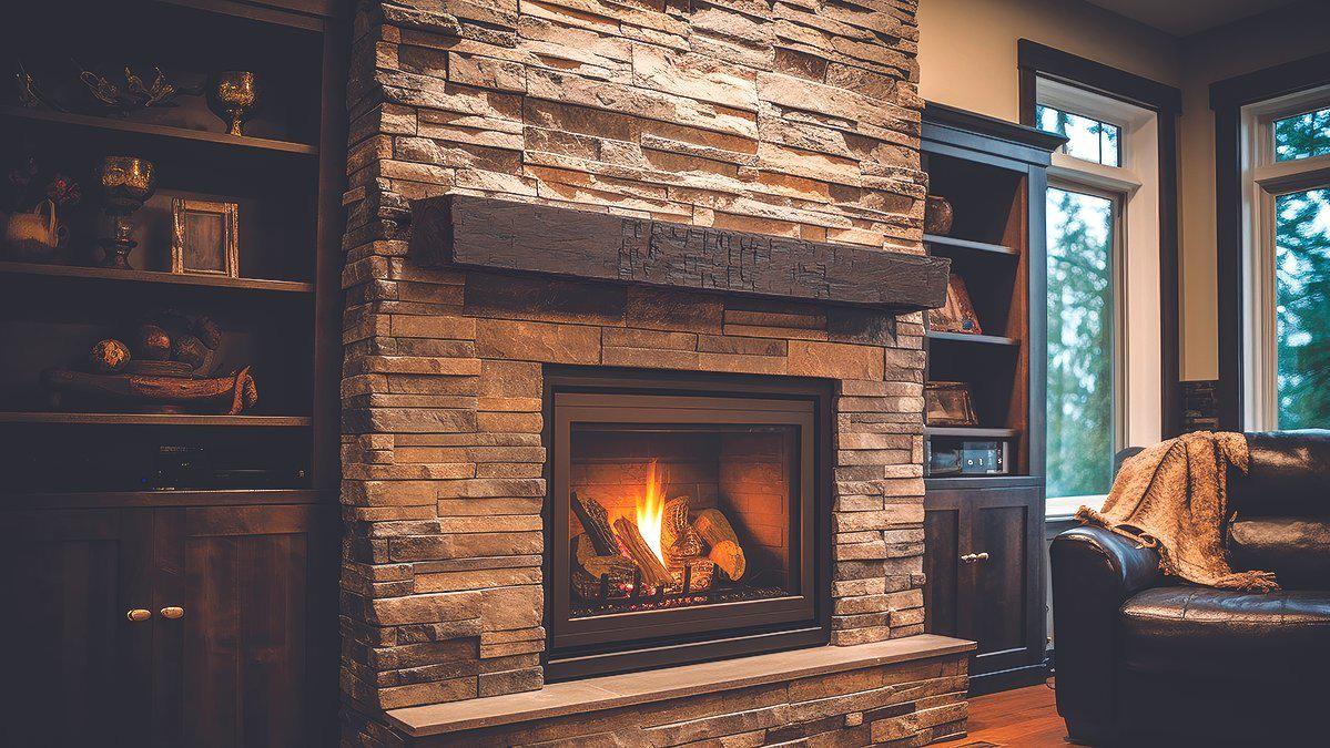 Lexington Hearth Farmhouse 72" Hand-Painted Non-Combustible Roasted Chestnut Mantel Shelf Kit