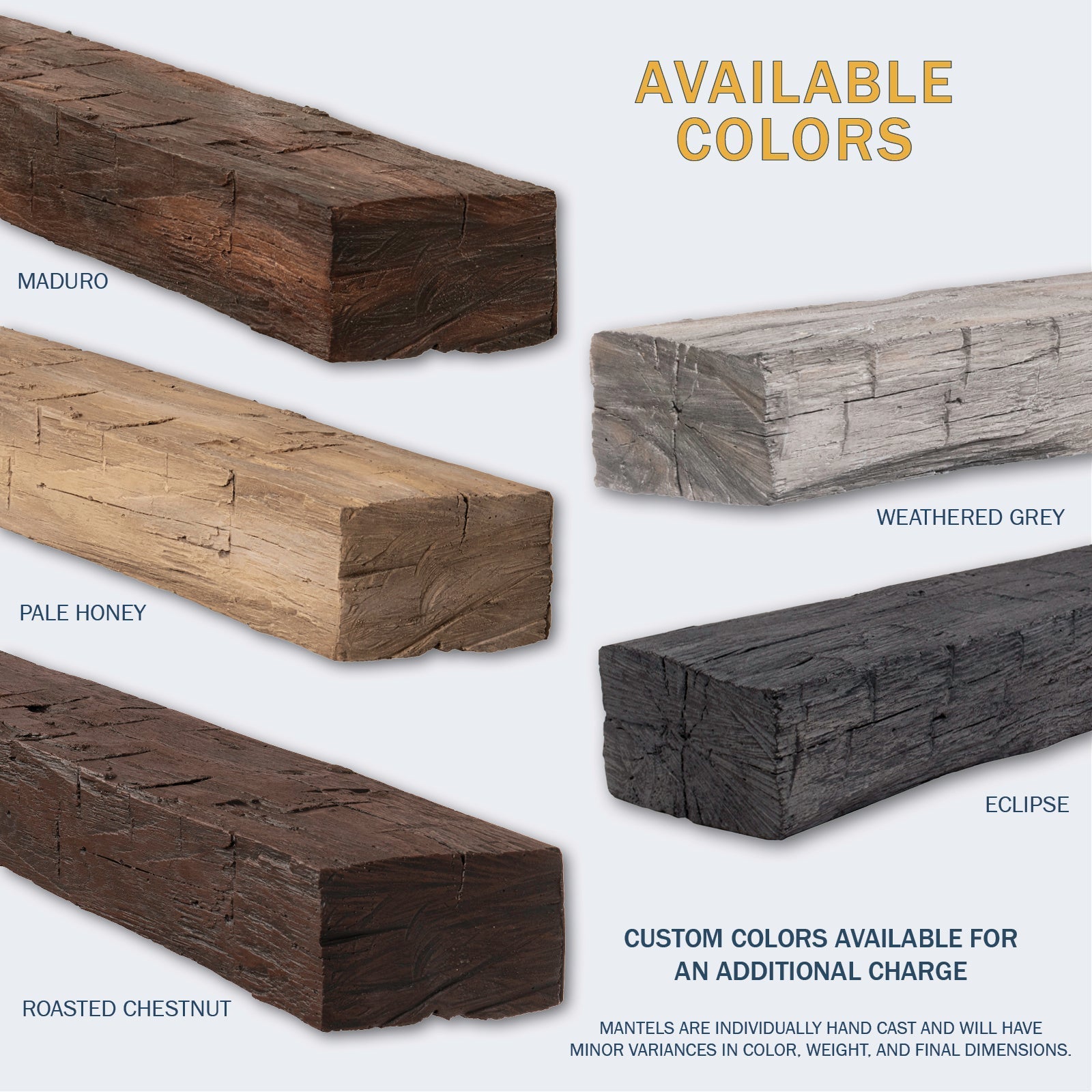 Lexington Hearth Hayloft Beam 72" Hand-Painted Non-Combustible Roasted Chestnut Mantel Shelf Kit