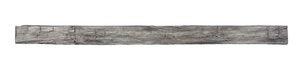 Lexington Hearth Hayloft Beam 60" Handcrafted Non-Combustible Weathered Gray Mantel Shelf Kit