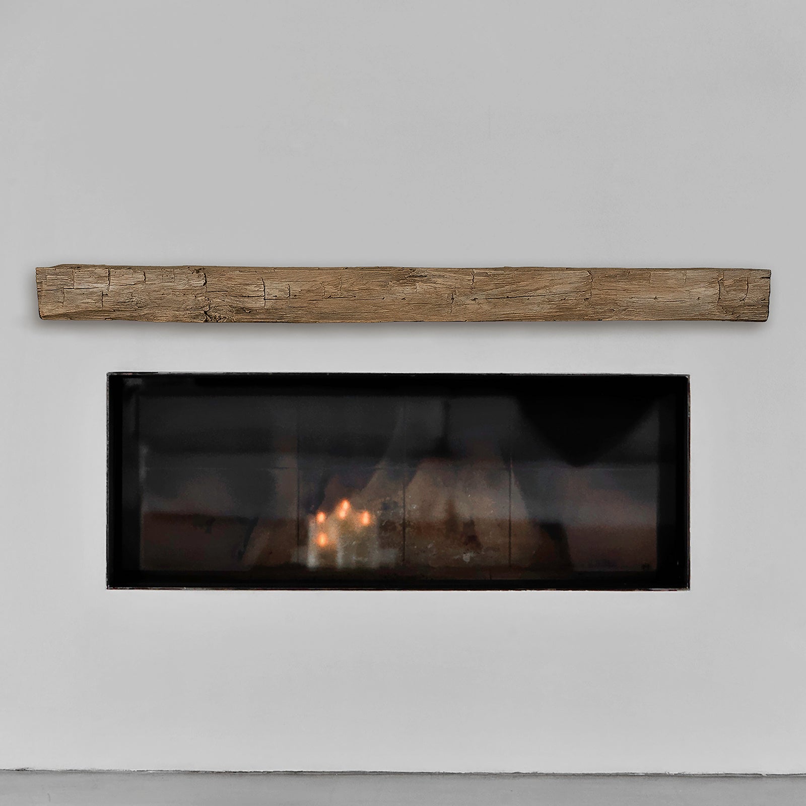 Lexington Hearth Hayloft Beam 72" Hand-Painted Non-Combustible Pale Honey Mantel Shelf Kit