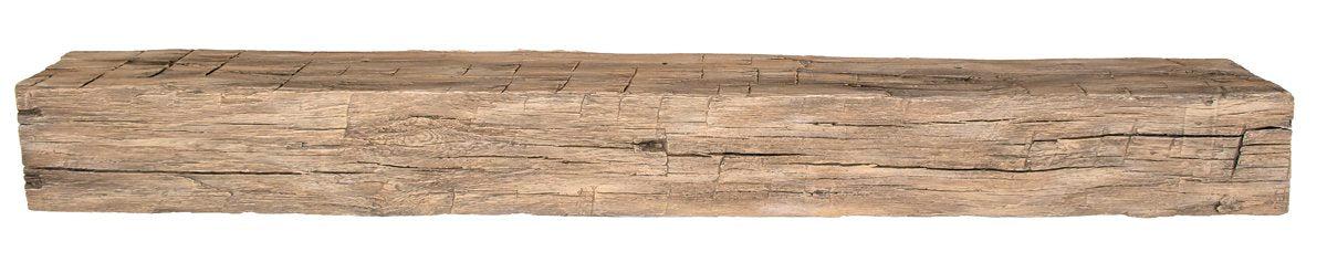 Lexington Hearth Tobacco Barn 60" Handcrafted Non-Combustible Pale Honey Mantel Shelf Kit