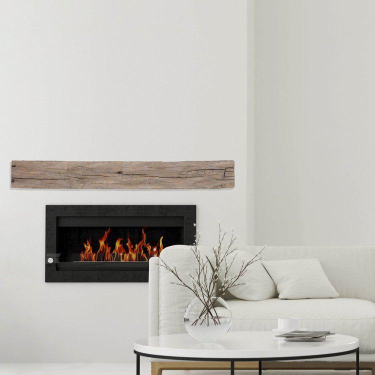Lexington Hearth Tobacco Barn 60" Handcrafted Non-Combustible Pale Honey Mantel Shelf Kit