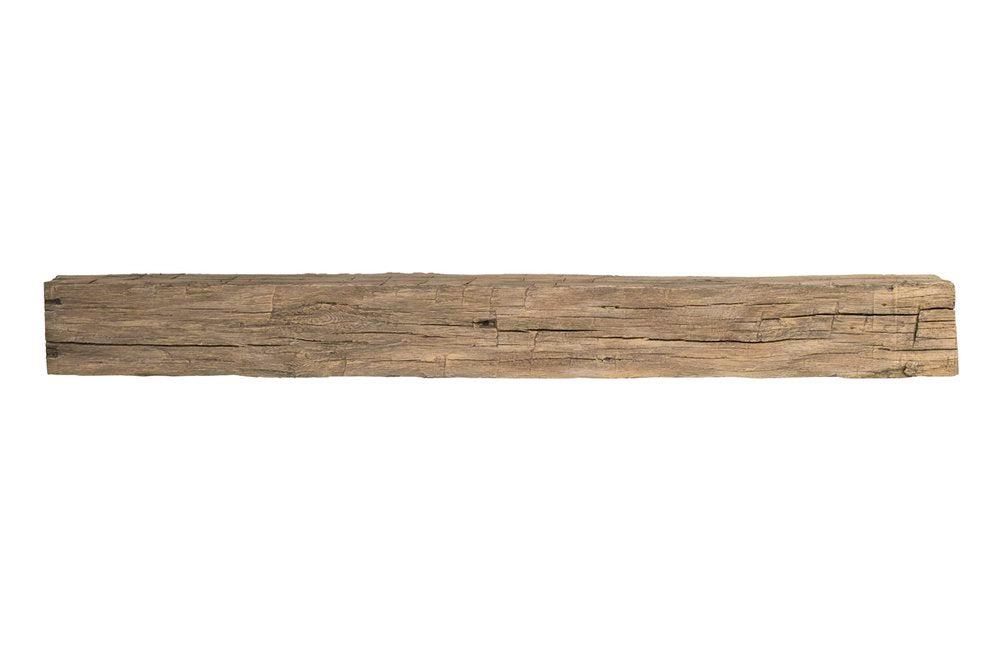 Lexington Hearth Tobacco Barn 60" Handcrafted Non-Combustible Pale Honey Mantel Shelf Kit