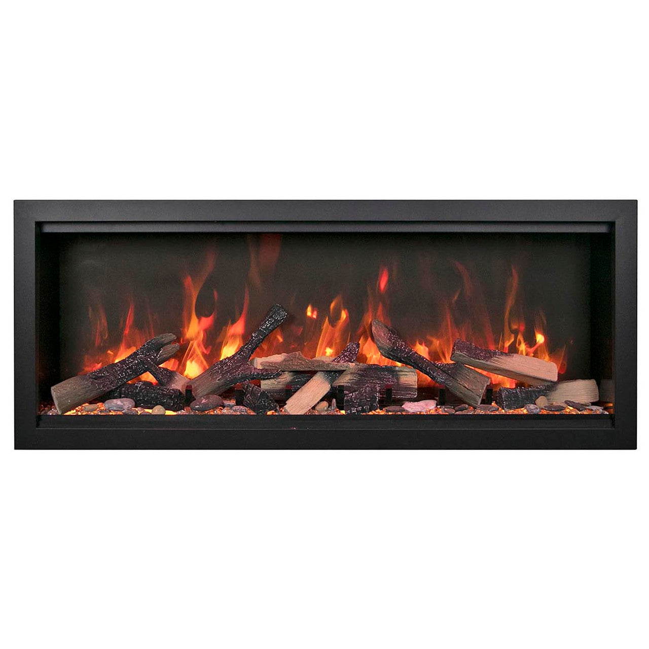 Amantii Symmetry Bespoke 60 Inch Extra Tall Indoor/Outdoor Electric Fireplace