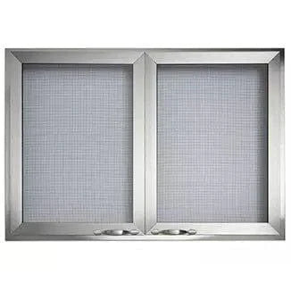 Majestic - 42" Stainless Steel Mesh Door for Vesper Gas Fireplace | VOFBSD-42