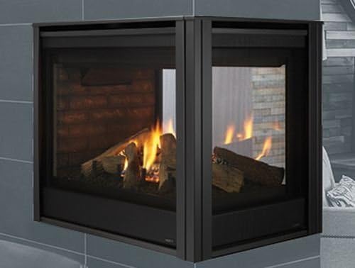 Majestic Pearl II Direct Vent IntelliFire Touch Ignition System 36 Inch Peninsula Gas Fireplace