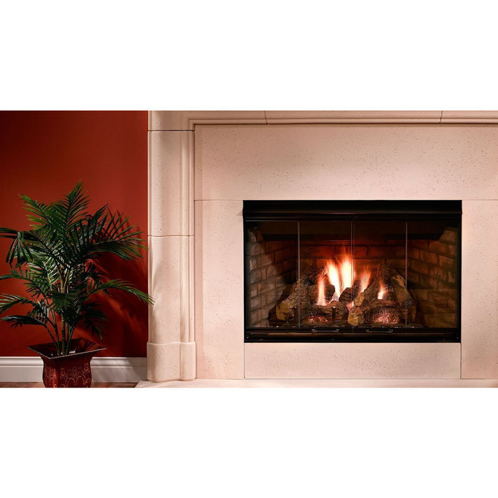 Majestic Reveal Traditional Refractory 42 Inch B-vent Gas Fireplace
