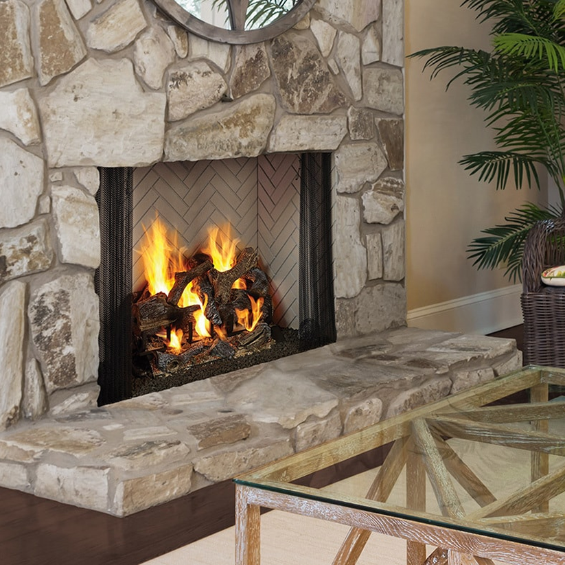 Majestic Ashland 36 Inch Radiant Traditional Indoor Wood Burning Fireplace