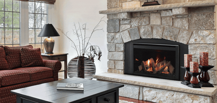 Majestic - Direct Vent Gas Fireplace Insert 35" Ruby Traditional with intellifire touch ignition system