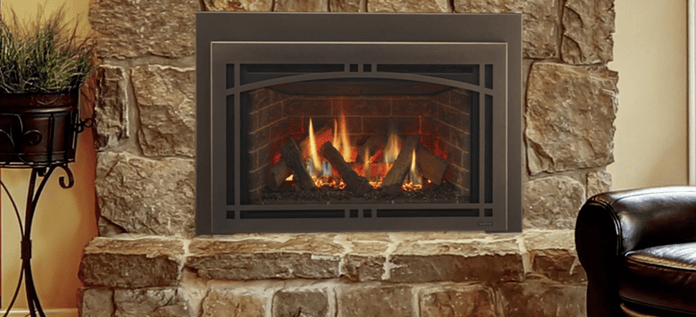 Majestic - Direct Vent Gas Fireplace Insert 35" Ruby Traditional with intellifire touch ignition system