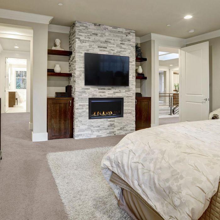 Majestic Jade Modern Contemporary 32 Inch Direct Vent Gas Fireplace with IntelliFire Touch ignition system