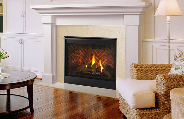 Majestic Direct Vent Residential 36 Inch Meridian Gas Fireplace
