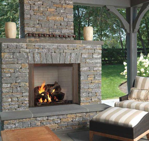 Majestic Castlewood Traditional 42 Inch Outdoor Wood Burning Fireplace