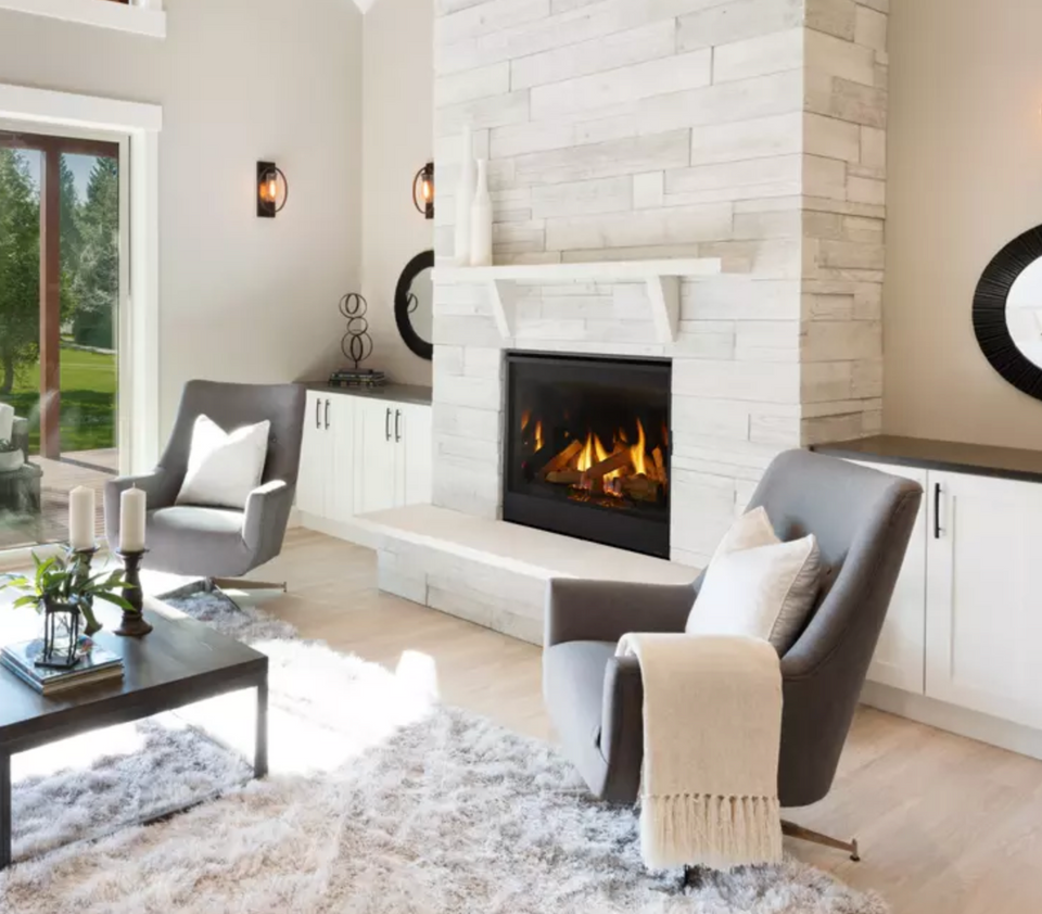 Majestic Quartz Platinum 36 Inch Direct Vent Gas Fireplace