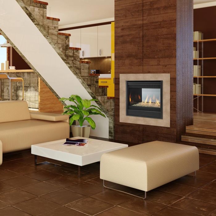 Majestic See-through Indoor 36 Inch Direct Vent Gas Fireplace