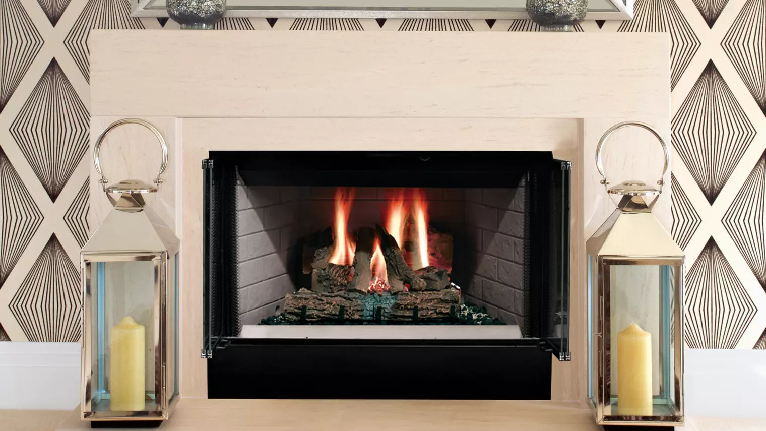 Majestic Sovereign 42 Inch Indoor Wood Burning Fireplace