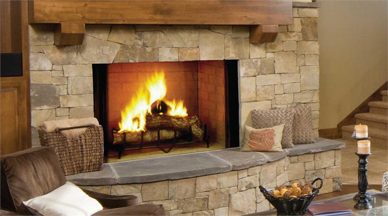 Majestic Biltmore Radiant 50" Traditional Wood Burning Fireplace