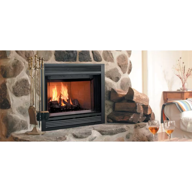 Majestic Sovereign 36 Inch Radiant Traditional Wood Burning Indoor Fireplace