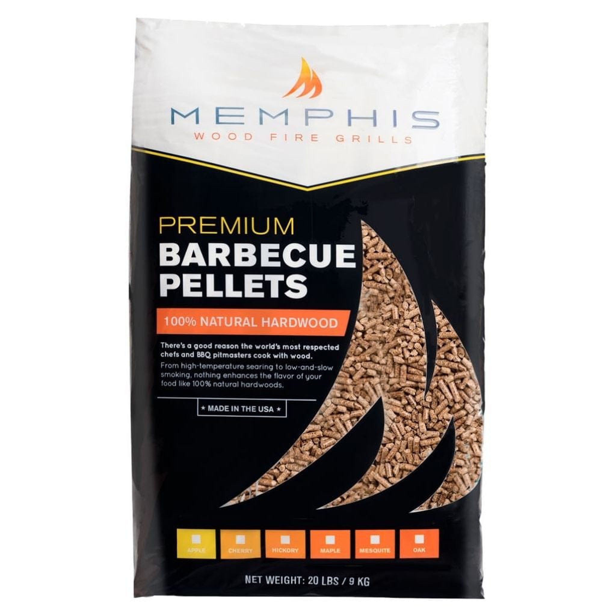 Memphis 60 lb. Cherry Wood Pellets – All-Natural Fruity Smoke for Beef, Pork & Poultry