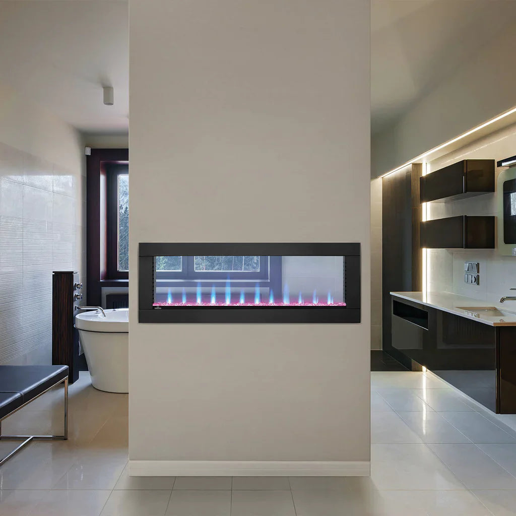 Napoleon CLEARion Elite Wall Mount 50 Inch See Through Built-In Electric Fireplace