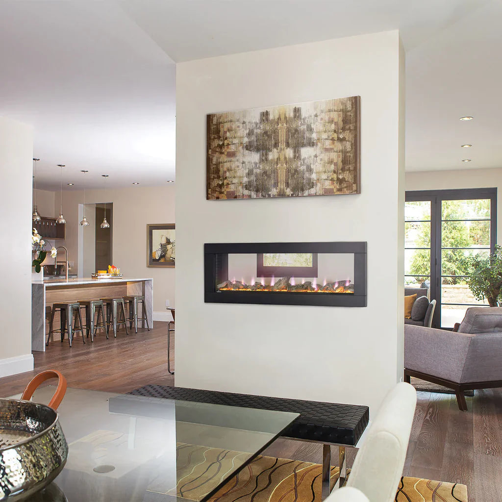 Napoleon CLEARion Elite Wall Mount 50 Inch See Through Built-In Electric Fireplace