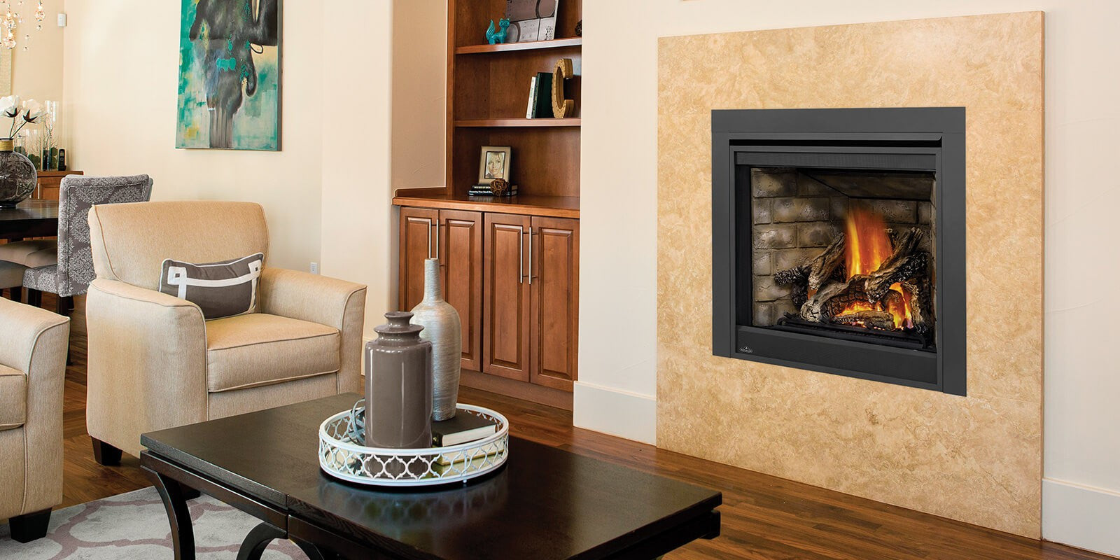 Napoleon 42 Inch Ascent X 42 Direct Vent Traditional Style Gas Fireplace