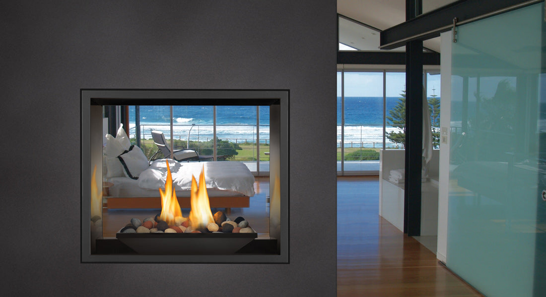 Napoleon 54 Inch High Definition HD81 See-through Direct Vent Natural Gas Fireplace