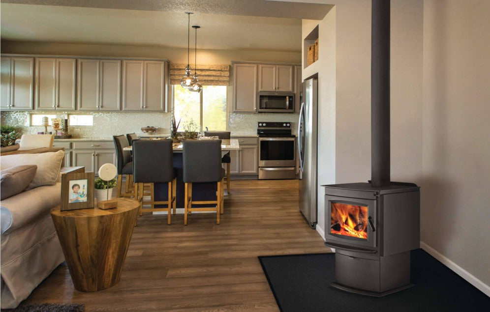 Napoleon 26" S20 Contemporary Vented Pedestal Free Standing Wood Burning Stove