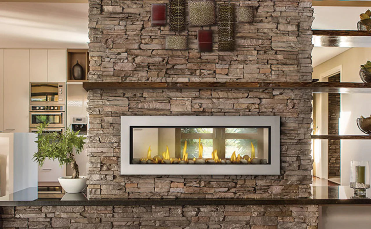 Napoleon Vector High Efficiency 50 Inch Direct Vent See-Through Linear Gas Fireplace