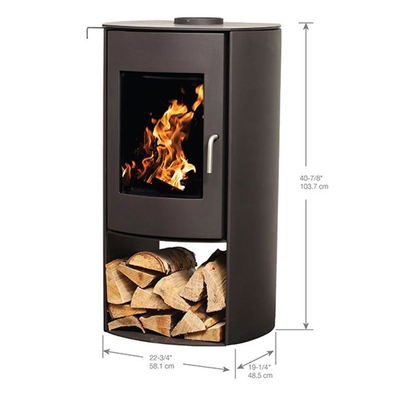 Nectre N65 Modern Freestanding Wood Burning Stove