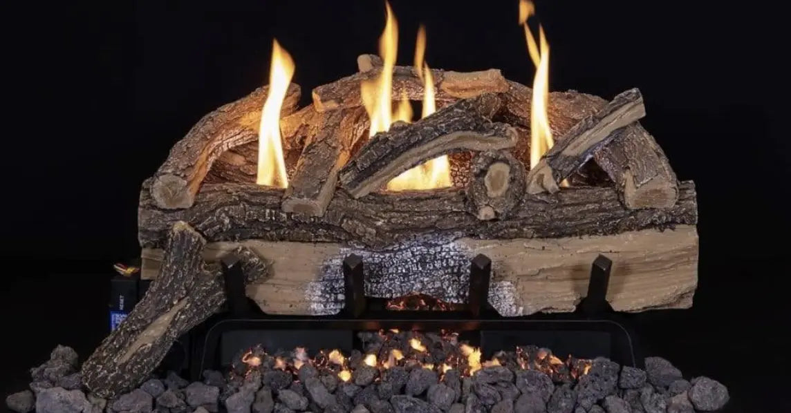 Radiant Hearth™ 18" - 30" Split Oak Vent Free Gas Logs