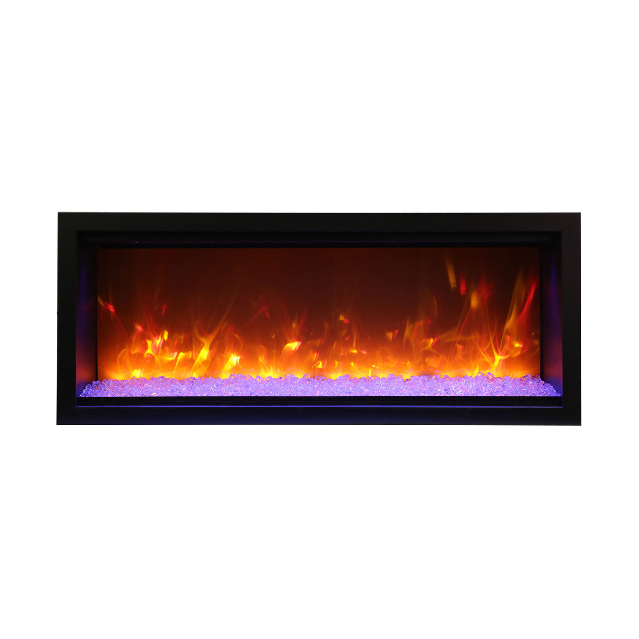 Amantii Symmetry SYM-34-XT Built in Smart Extra Tall Outdoor Electric Fireplace