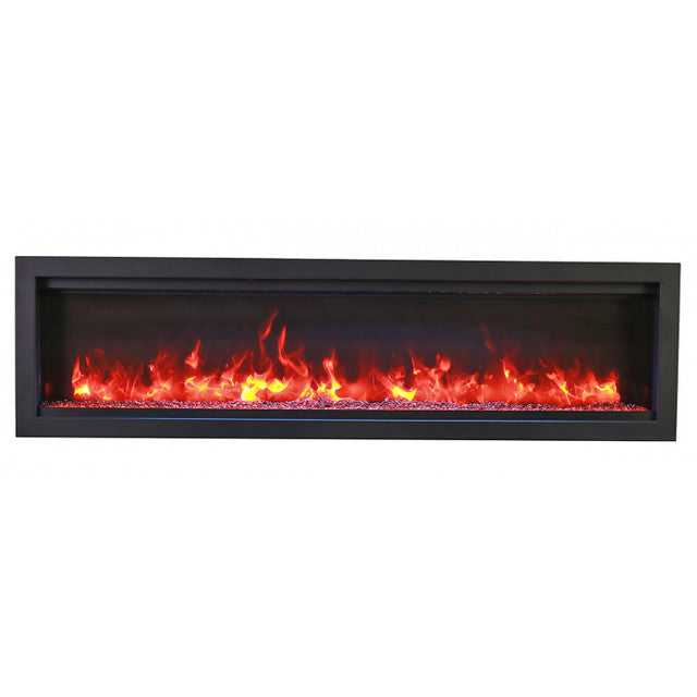 Amantii Symmetry Bespoke 60 Inch  Indoor or Outdoor Built-In Electric Fireplace