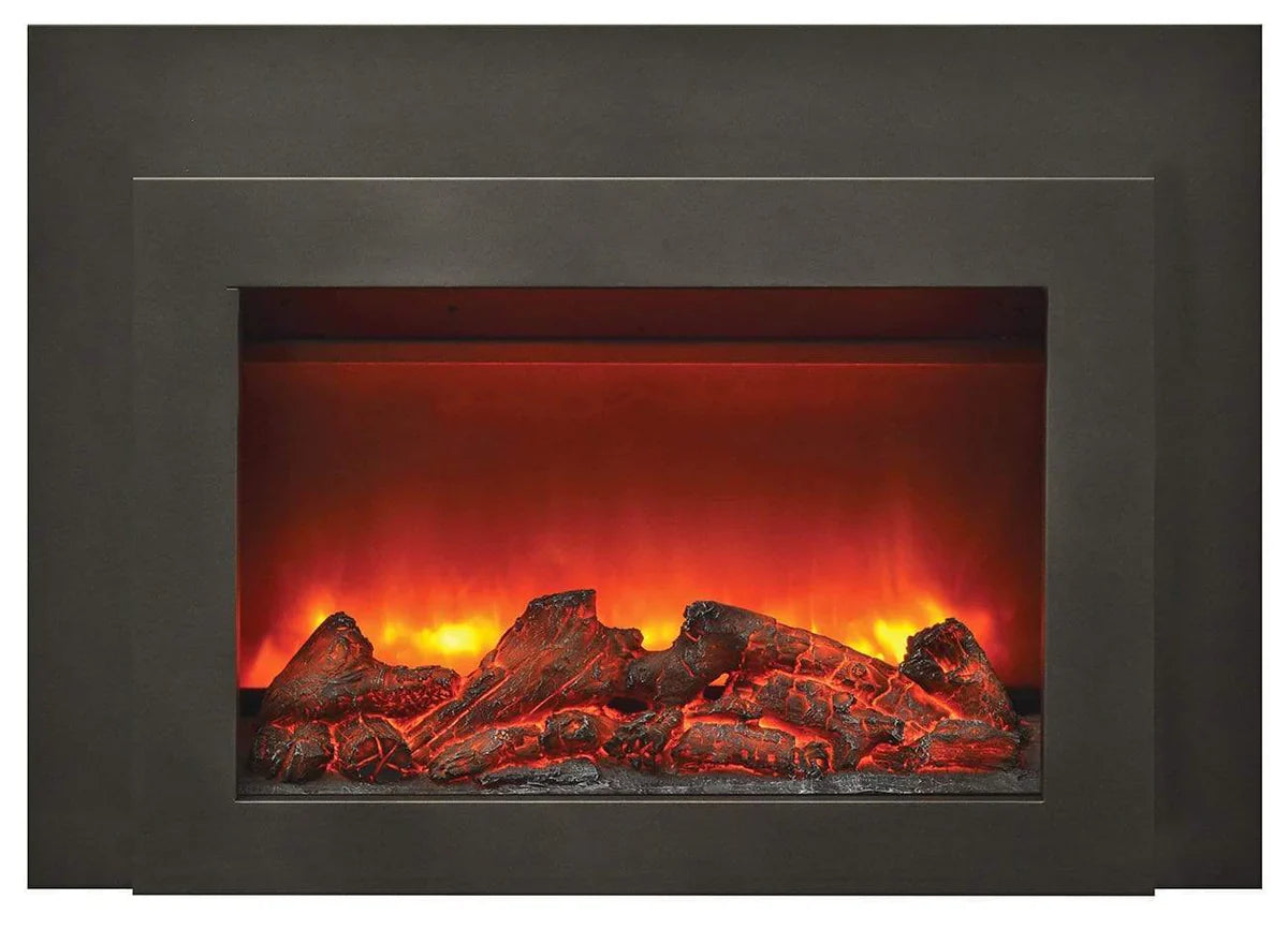 Amantii Sierra Flame 34 Inch Flush Mount Electric Fireplace Insert