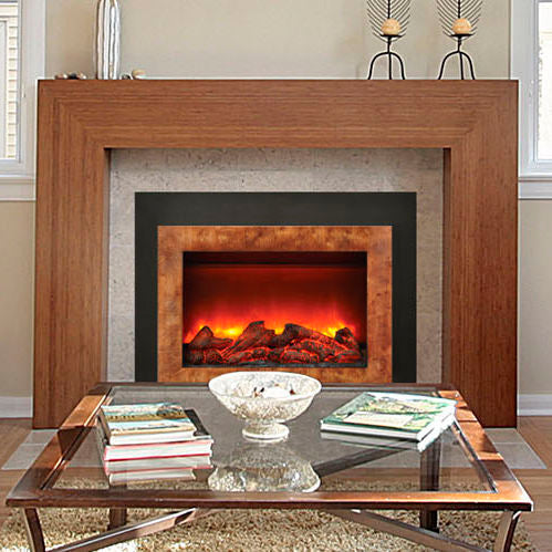 Amantii Sierra Flame 34 Inch Flush Mount Electric Fireplace Insert