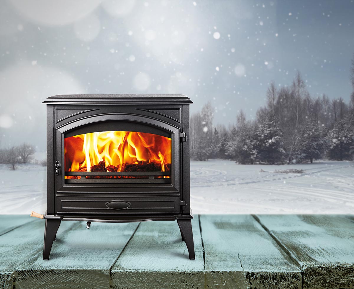 Sierra Flame Amantii Lynwood W76 Non-Catalytic Cast Iron Wood Burning Stove