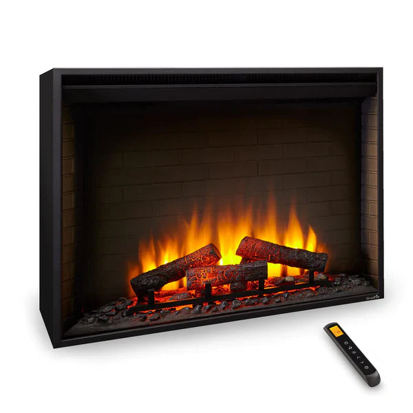 SimpliFire Traditional 30 Inch Built-In wall mount Electric Fireplace