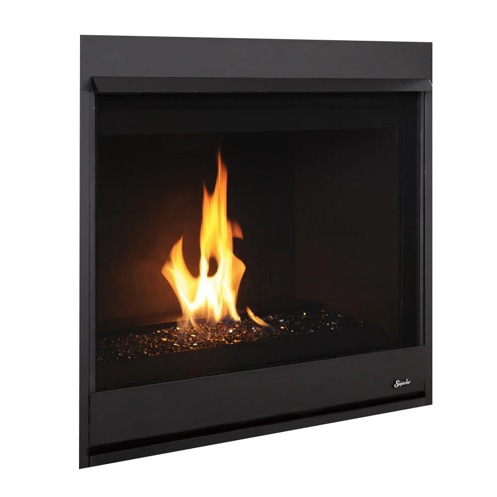 Superior DRC2033 33" Contemporary Top/Rear Direct Vent Gas Fireplace With Electronic Ignition