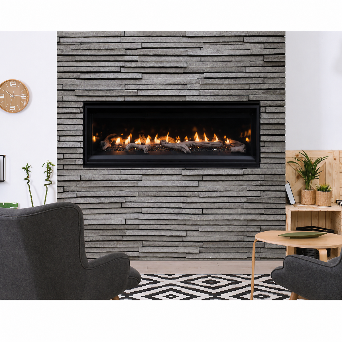 Superior DRL2045 45" Linear Direct Vent Gas Fireplace With Electronic Ignition