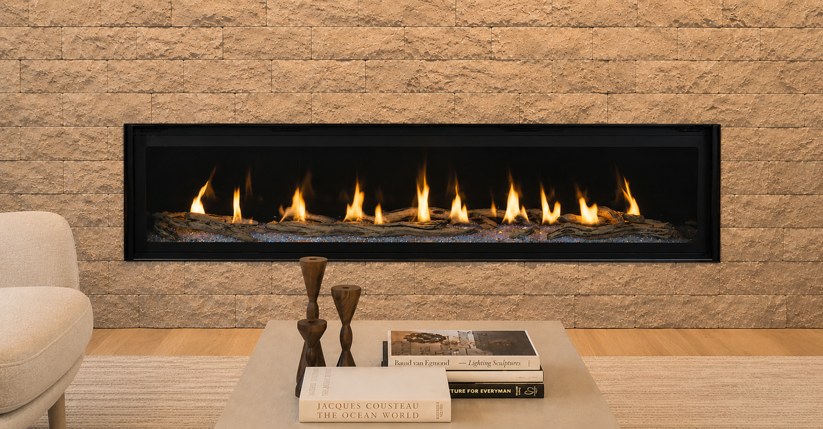 Superior DRL6072 72" Contemporary Linear Direct Vent Gas Fireplace