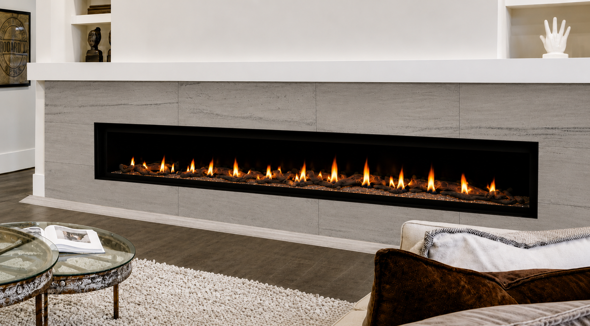 Superior DRL6084 84" Contemporary Linear Direct Vent Gas Fireplace